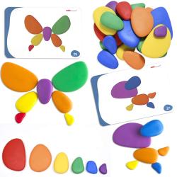 rainbow pebbles