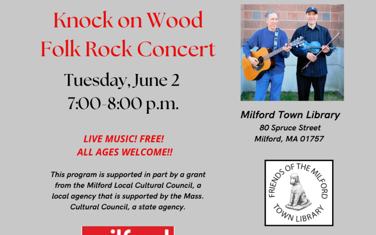 Knock on Wood: Acoustic Folk Rock Duo Concert